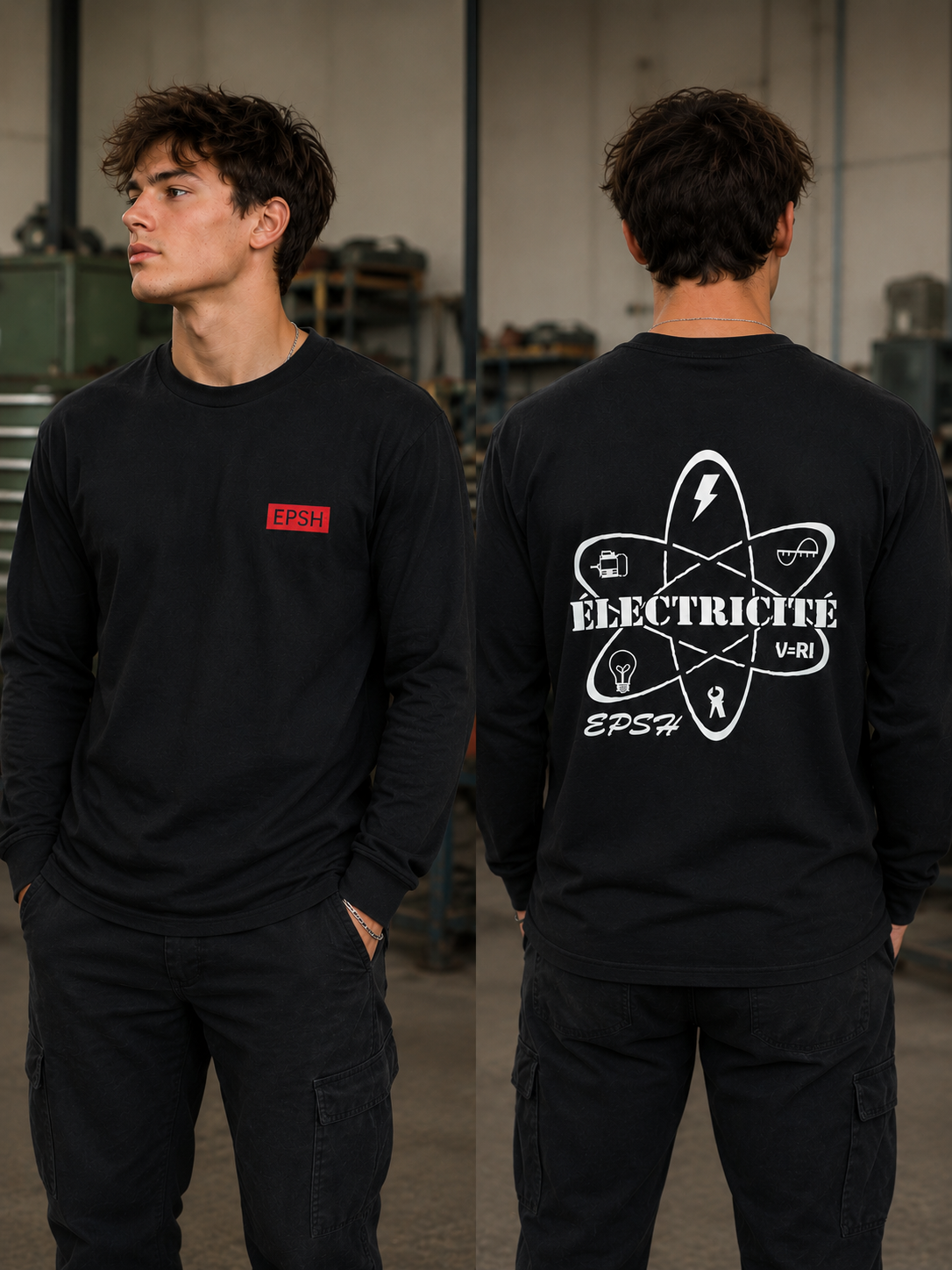 T-shirt Manches Longues EPSH électricité